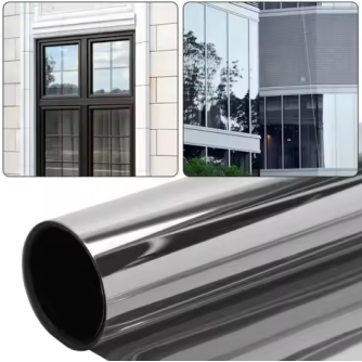 Слънцезащитно UV фолио за прозорци, 5м х 60см, silver