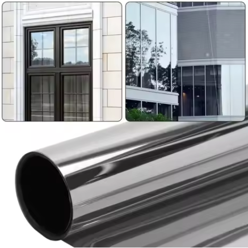 Слънцезащитно UV фолио за прозорци, 5м х 60см, silver