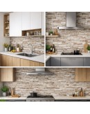 Тапет 3D тухли капучино C1,  самозалепващo пано, 70 х 77см