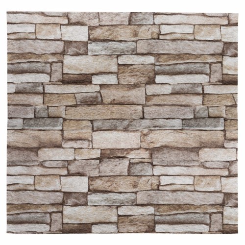 Тапет 3D тухли капучино C1,  самозалепващo пано, 70 х 77см