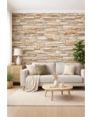 Тапет 3D тухли капучино C1,  самозалепващo пано, 70 х 77см