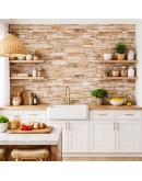 Тапет 3D тухли капучино C1,  самозалепващo пано, 70 х 77см