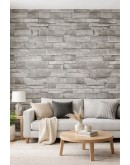 Винилов тапет сив камък A-2118, 10м х 45см, самозалепващ