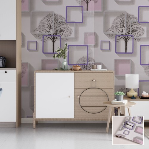 Винилов тапет A-3051, 10м х 45см, самозалепващ