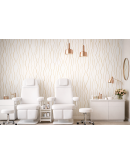 Винилов тапет B-5059, 10м х 45см, самозалепващ, бял фон на жълти нишки Винилов тапет B-5059, 10м х 45см, самозалепващ, бял фон на жълти нишки