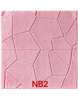 Самозалепващ тапет розов NB2, 70 х 70см х 5мм, XPE пяна