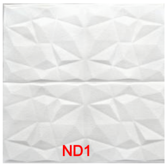 Тапет 3D самозалепващ ND1, бял, 70 х 70см х 8мм