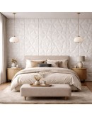 Тапет 3D самозалепващ за тавани и стени ND1, бял, 70 х 70см 