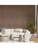 Ролков тапет дърво WPC, 10м х 53см, самозалепващ, миещ