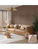 Ролков тапет дърво WPC, 10м х 53см, самозалепващ, миещ