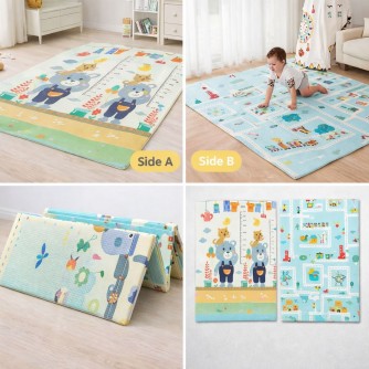 Детски килим за игра 180*200см, термо, мека пяна, двулицев