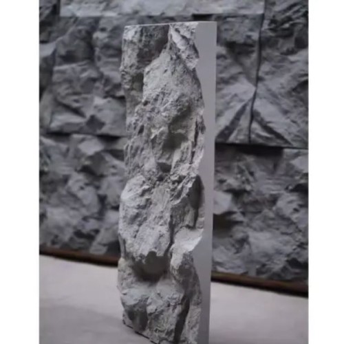 Изкуствен камък скала 120*60см, стенна облицовка PU, Volcanic Grey B-4