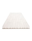 Стенен панел 3D, 120*60*2.5см, E0041, външен и вътрешен монтаж, PU, Hanyu White