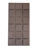 Стенен панел 3D, 120*60*2.5см, E003, PU, Elegant Black, външен и вътрешен монтаж