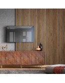 Акустични стенни 3D панели, дърво, 270*60см, светъл дъб