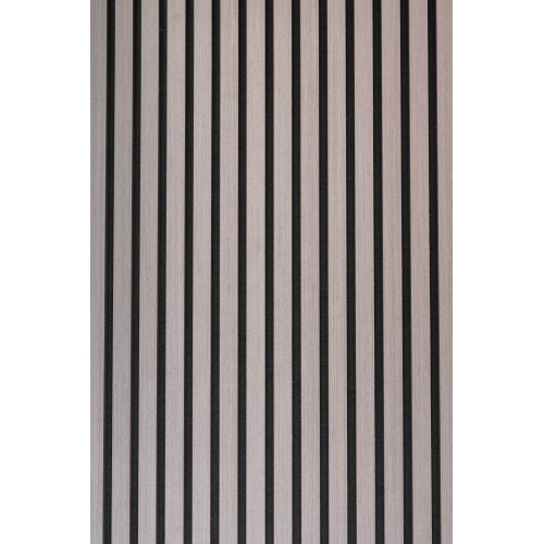 Акустичен панел за стена L1Q, дърво, 270x60см| Сив цвят