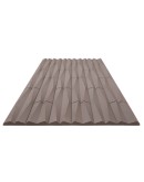 Стенен панел 3D, 120*60*2.5см, E0041, външен и вътрешен монтаж, PU, Elegant Black