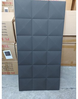 Стенен панел 3D, 120*60*2.5см, E009, PU, Elegant black