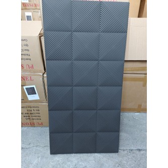 Стенен панел 3D, 120*60*2.5см, E009, PU, Elegant black