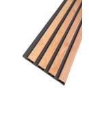 3D декоративен панел, 260х16см, WPC4, M-026, натурален дъб