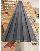 3D декоративен панел, 290х20см, WPC4, LK8006, сив звезден авантюрин