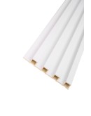 3D декоративен интериорен панел, 260х16см, WPC4, 100-372A05, БЯЛ