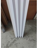 3D декоративен интериорен панел, 260х20см, WPC4, 100-372A05, БЯЛ