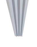 3D декоративен интериорен панел, 260х20см, WPC4, 100-372A05, БЯЛ