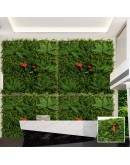 Декоративно пано растения и цветя E005| 100 х 100 см| Red Paml, зелена стена Декоративно пано растения и цветя E005| 100 х 100 см| Red Paml, зелена стена