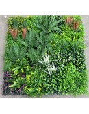 Декоративен панел с изкуствени растения Pink Gardenia - E003 |100 х 100см | декор за стени |тавани Декоративен панел с изкуствени растения Pink Gardenia - E003 |100 х 100см | декор за стени |тавани