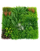 Декоративен панел с изкуствени растения Pink Gardenia - E003 |100 х 100см | декор за стени |тавани Декоративен панел с изкуствени растения Pink Gardenia - E003 |100 х 100см | декор за стени |тавани