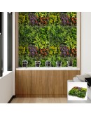 Зелено изкуствено пано с цветни акценти E002|50х50 см|стени и и тавани Зелено изкуствено пано с цветни акценти E002|50х50 см|стени и и тавани