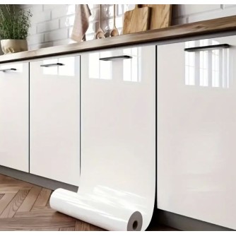 Самозалепващо PVC фолио бял гланц|3м*60см