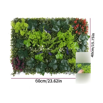 Декоративно пано с изкуствени зелени растения 007| 40x60см