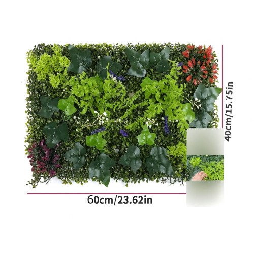 Декоративно пано с изкуствени зелени растения 40x60 см Декоративно пано с изкуствени зелени растения 40x60 см