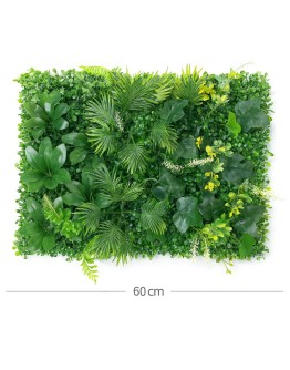 Декоративно пано с изкуствени зелени растения 012| 40x60см