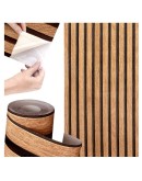 Ролков тапет 3D вертикални летви Норда, 10м*53см, самозалепващ, дъб