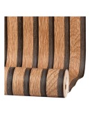 Ролков тапет 3D вертикални летви Норда, 10м*53см, самозалепващ, дъб