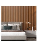 Ролков тапет 3D вертикални летви Норда, 10м*53см, самозалепващ, дъб