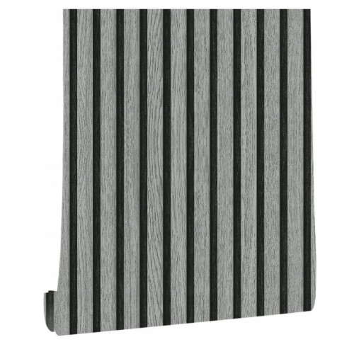 Ролков тапет 3D вертикални летви Сканди , 10м*53см, самозалепващ, сив цвят