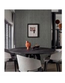 Ролков тапет 3D вертикални летви Сканди , 10м*53см, самозалепващ, сив цвят