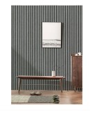 Ролков тапет 3D вертикални летви Сканди , 10м*53см, самозалепващ, сив цвят