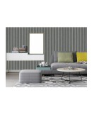 Ролков тапет 3D вертикални летви Сканди , 10м*53см, самозалепващ, сив цвят