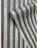 Ролков тапет 3D вертикални летви Сканди , 10м*53см, самозалепващ, сив цвят