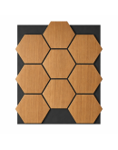 Акустичен панел Пчелна пита - натурален дъб / 665 х 815 х 18мм