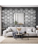 Акустичен панел Пчелна пита - Сив дъб / 665 х 815 х 18мм