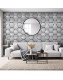 Акустичен панел Пчелна пита - Сив дъб / 665 х 815 х 18мм