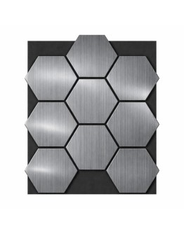 Акустичен панел Пчелна пита - Сив дъб / 665 х 815 х 18мм