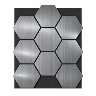 Акустичен панел Пчелна пита - Сив дъб / 665 х 815 х 18мм