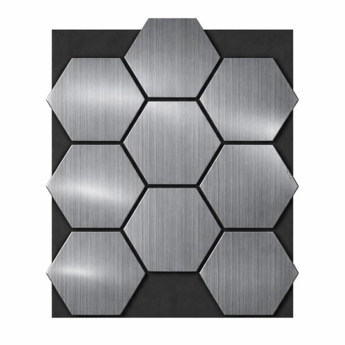 Акустичен панел Пчелна пита - Сив дъб / 665 х 815 х 18мм